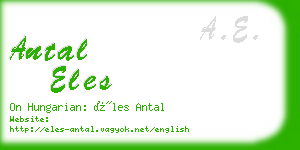 antal eles business card